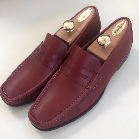 Salvatore Ferragamo Men\'s Red Shoes Size 8.5